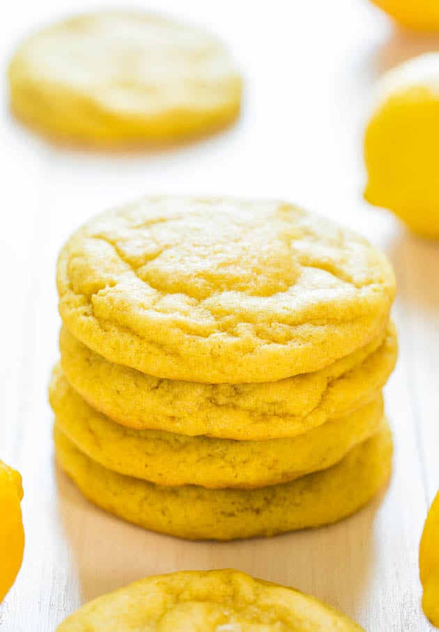 Soft and Chewy Lemon Cookies 