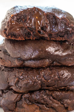 Triple Chocolate Brownie Batter Cookies