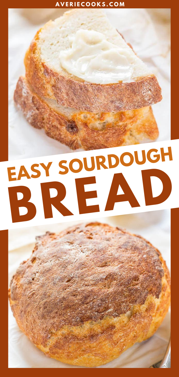 How to Make Sourdough Bread — This easy sourdough bread recipe uses yogurt and sour cream in place of a traditional sourdough starter, which makes it possible to prep a loaf in less than a day!
