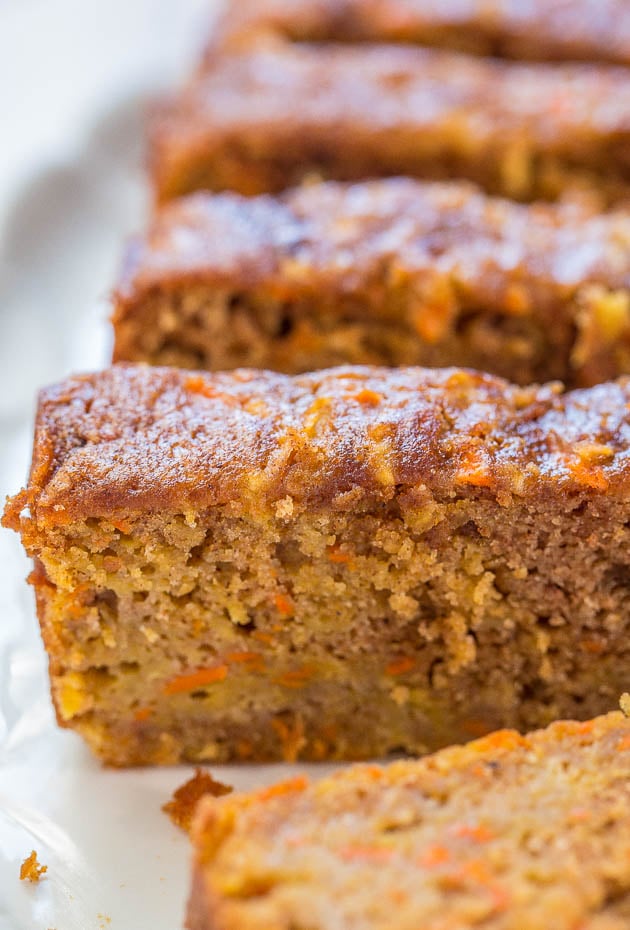 Apple Carrot Bread — This apple carrot bread tastes like carrot cake that’s been infused with apples. It’s a no mixer recipe that goes from bowl to oven in minutes! 