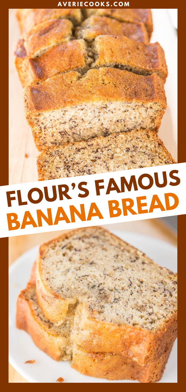 Flour's Banana Bread — Made with Flour Bakery's famous recipe to see if it lives up to the hype. Verdict? Totally fabulous! Make it!!