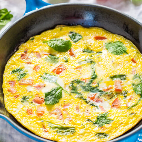 Easy Spinach and Tomato Frittata