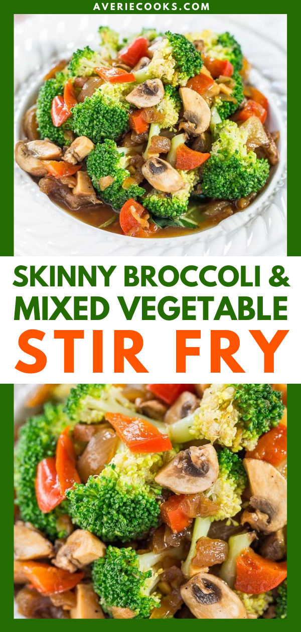Healthy Vegetable Stir-Fry — Even if you're not a big broccoli or vegetable lover, or if you have veggie-resistant family members, this vegetable stir-fry recipe is packed with so much flavor that everyone will forget how healthy it is and how many stir-fry veggies they're eating!