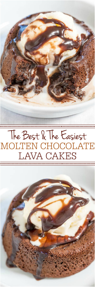 Best and Easiest Chocolate Lava Cake Recipe - Averie Cooks