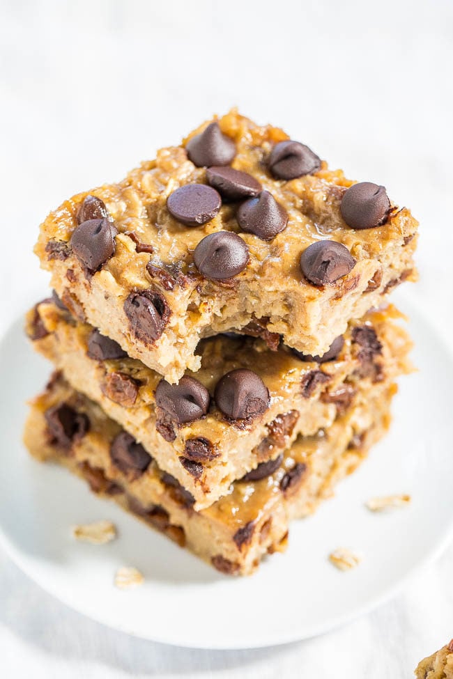 Oatmeal Chocolate Chip Peanut Butter Bars