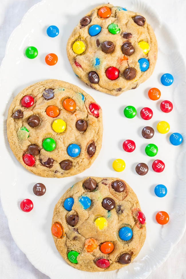 Soft and Chewy M&M's Cookies