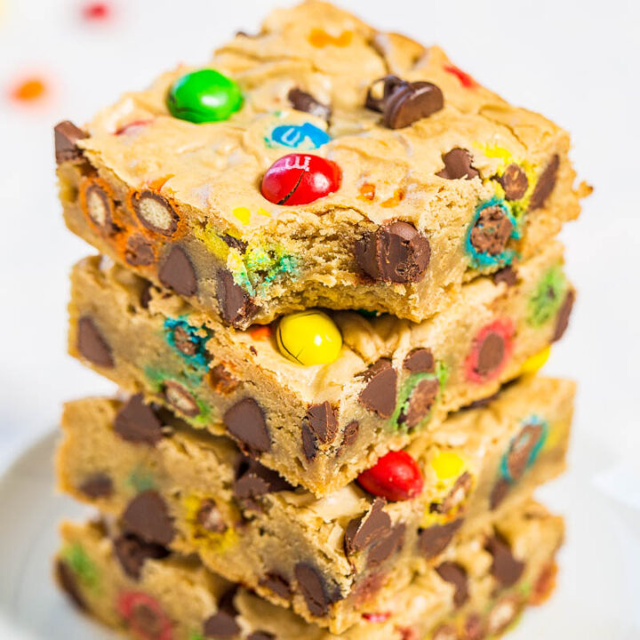 M&M’S Chocolate Chip Cookie Bars