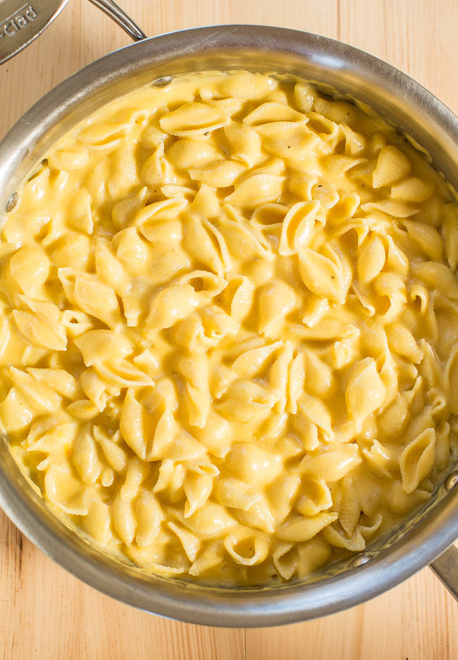 Easy 30-Minute Stovetop Macaroni and Cheese - Classic mac and cheese the whole family will love! The creamy, cheesy comfort food you crave!! So much better than anything out of a box and just as easy!!