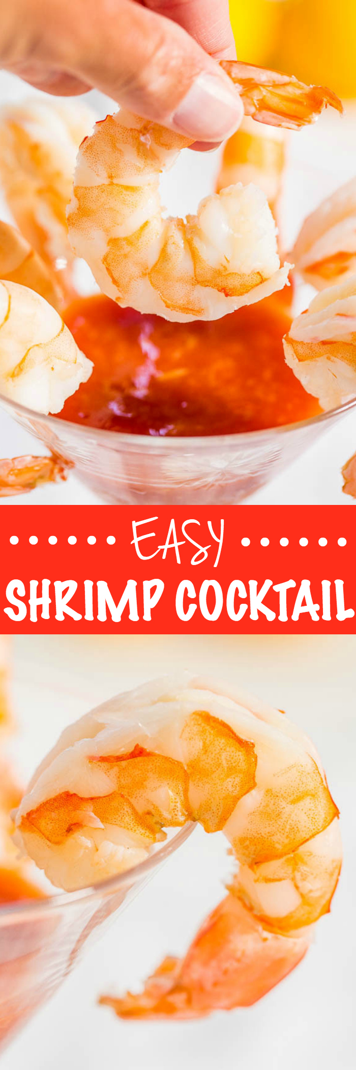 Easy Shrimp Cocktail - Goodbye overpriced deli trays. Learn the secrets to make your own perfect shrimp cocktail in 15 minutes!! Juicy, sweet and sooo much more flavor!!