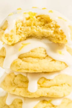 Softbatch Glazed Lemon Cream Cheese Cookies