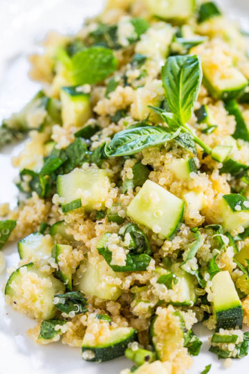 Favorite Greens Quinoa Salad - Averie Cooks