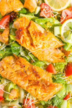 Honey Lemon-Glazed Salmon Salad
