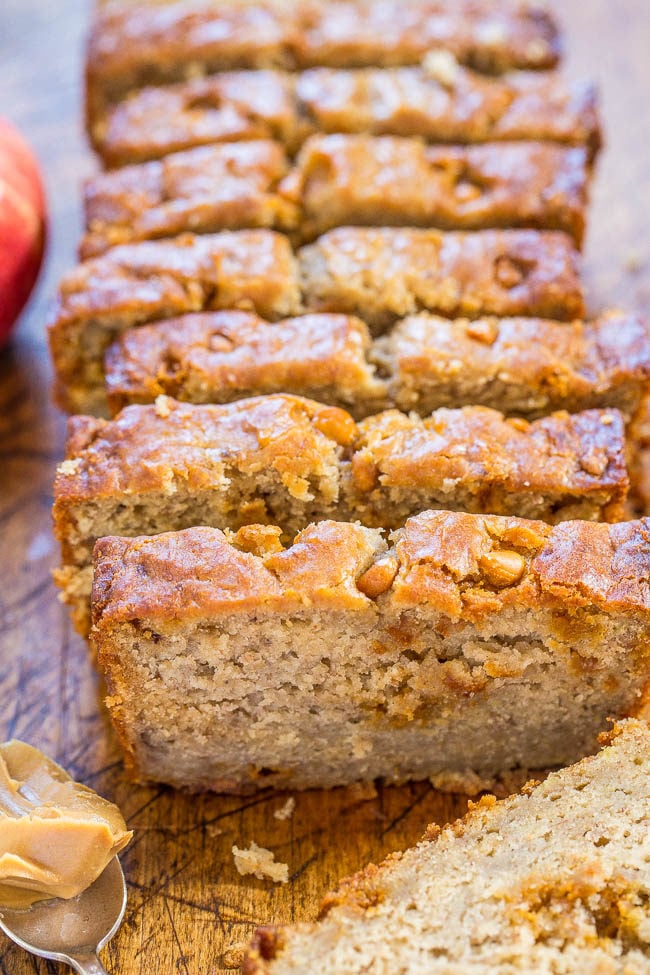 Cinnamon Spice Applesauce Bread With Honey Butter