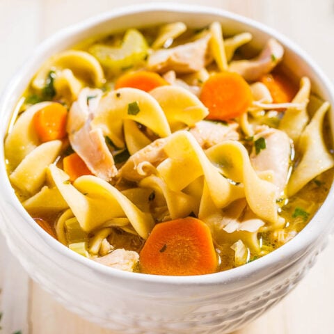 Easy 30-Minute Homemade Chicken Noodle Soup - Averie Cooks