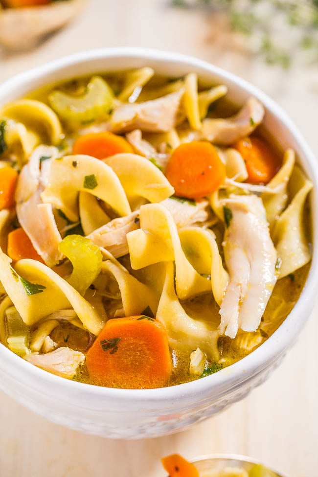 Easy 30 Minute Homemade Chicken Noodle Soup Averie Cooks