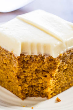 Easy Pumpkin Spice Cake with Cream Cheese Frosting