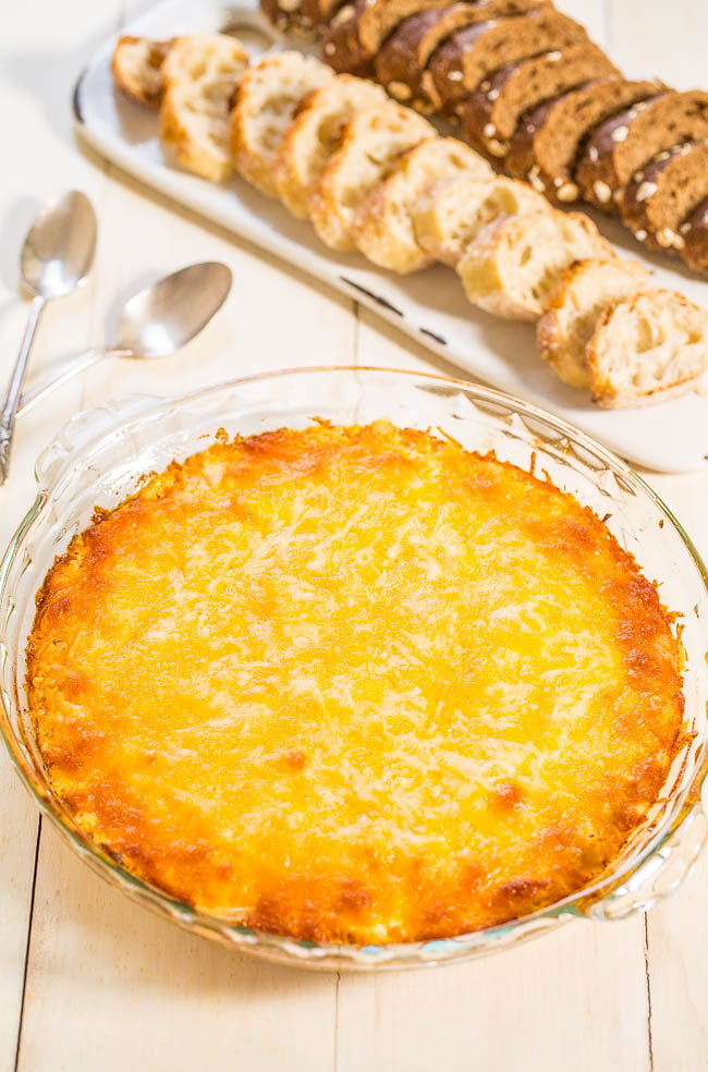 Easy Buffalo Chicken Dip - Cheese, cream cheese, and chicken combined in a fast and easy dip!! Total comfort food that'll be devoured at any party!! Great for game day parties!