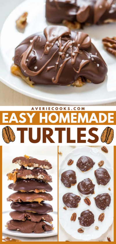 Best Ever Chocolate Turtles Recipe - Averie Cooks