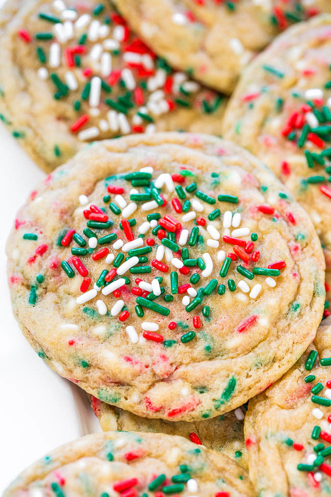 Close up Overhead shot of Softbatch No-Roll Holiday Sugar Cookies