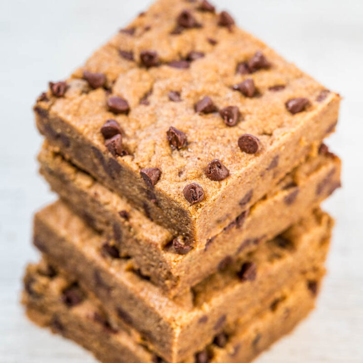 Chocolate Chip Almond Butter Bars