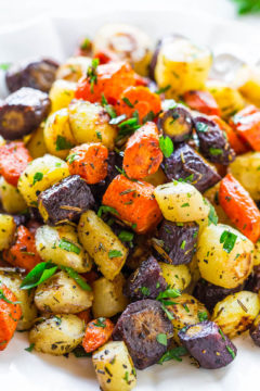 Herb-Roasted Tri-Colored Carrots