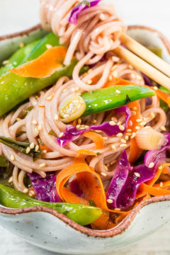 15-Minute Skinny Vegetable Soba Noodles