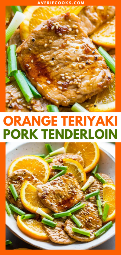 Orange Teriyaki Pork Tenderloin - Averie Cooks