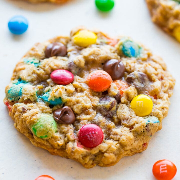 The Best Oatmeal M&M Chocolate Chip Cookies