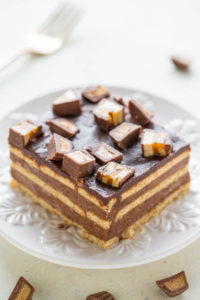 Chocolate Candy Bar Cake (Icebox Cake Recipe!) - Averie Cooks