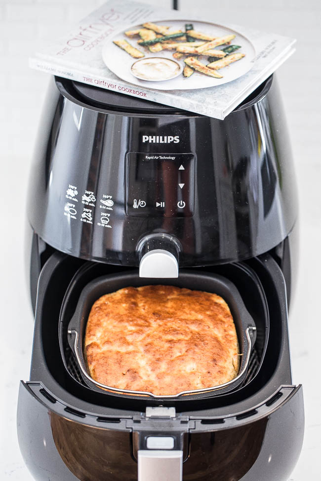 small loaf banana bread in air fryer machine 