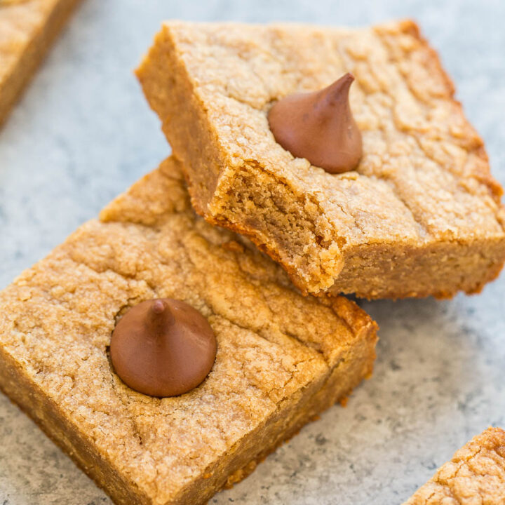 Peanut Butter Blossom Cookie Bars
