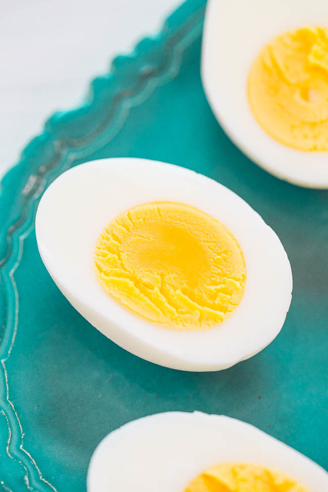 How To Make Perfect Hard Boiled Eggs - Learn the SECRETS to making PERFECT hard boiled eggs!! No more green yolks or ripped whites! You won't make them any other way after trying this EASY method!!