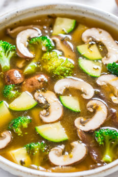 Easy 30-Minute Mushroom Vegetable Soup