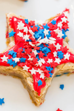 Red, White, and Blue Star Cookies