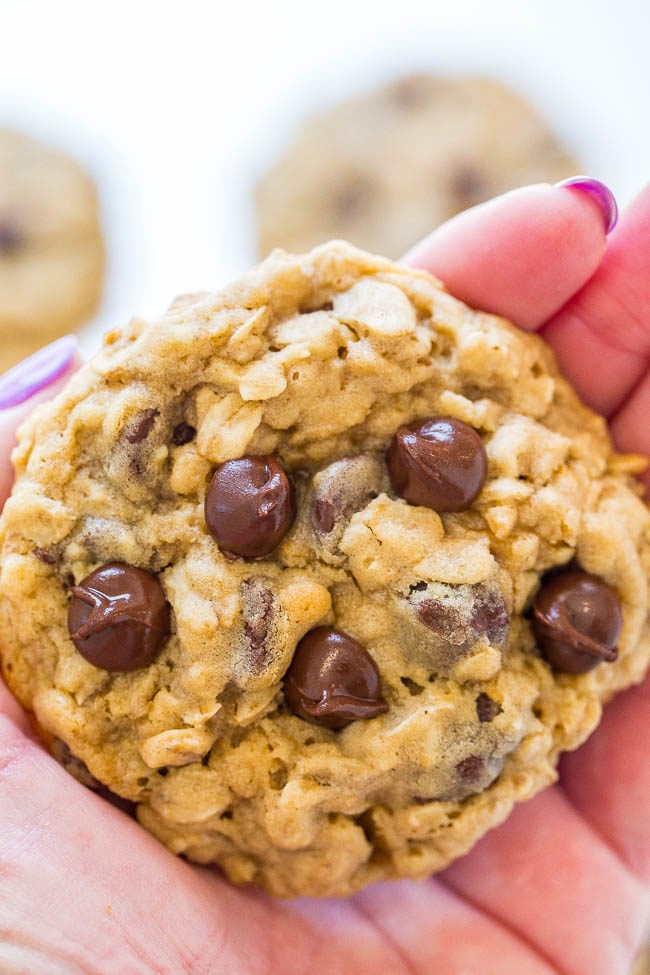Oatmeal Cookies with chocolate chips