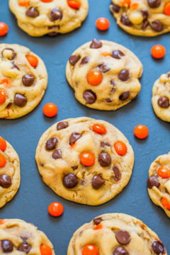 Halloween M&M’s Chocolate Chip Cookies