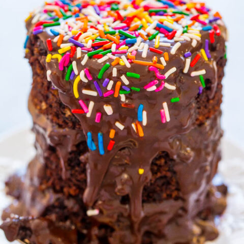 Chocolate Hot Fudge Mini Layer Cake