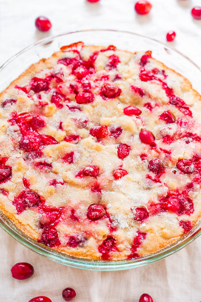 Crustless Cranberry Pie 