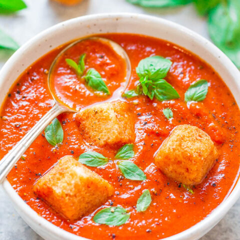 Easy 30-Minute Tomato Basil Soup