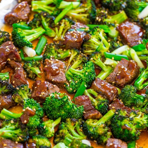 15-Minute Sheet Pan Beef and Broccoli