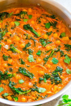Thai Chickpea and Kale Curry - Averie Cooks