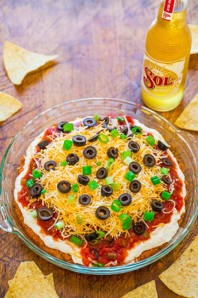 4 Easy Dips - Buffalo Chicken Dip, Taco Dip, Bacon Ranch Dip, and Chocolate Candy Bar Dip!! Three savory dips and one sweet dessert dip! FAST, EASY, and guaranteed to be hits at your next party or event!!