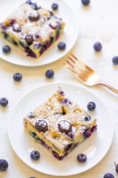 Blueberry Pancake Breakfast Squares