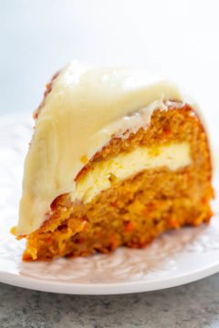 Carrot Apple Cream Cheese Tunnel Cake with Cream Cheese Frosting
