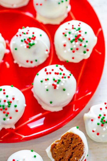 Gingerbread Two Ways: Truffles and Popcorn - Averie Cooks