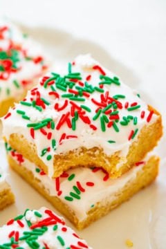 Snickerdoodle Bars with Cream Cheese Frosting