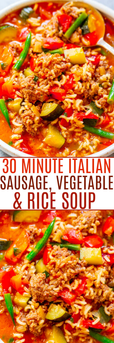 Easy 30-Minute Italian Sausage Soup - Averie Cooks