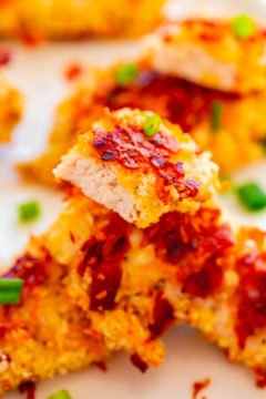 Baked Bacon Cheddar Chicken Tenders