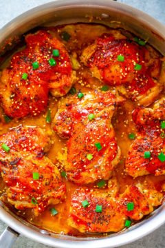 Easy Spicy-And-Sweet Glazed Chicken