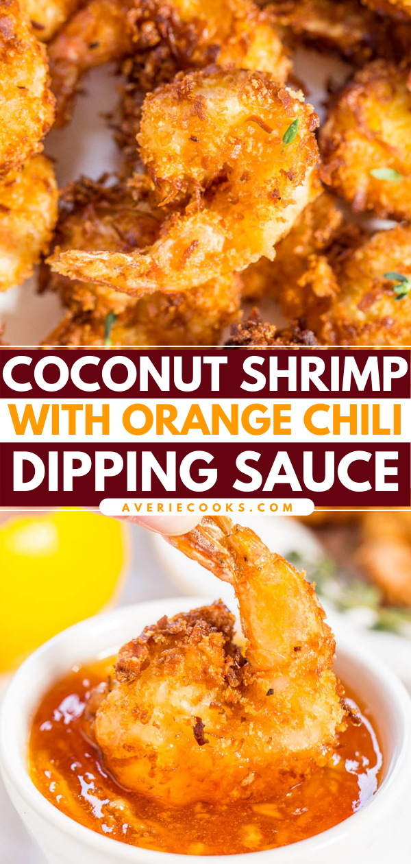 This Coconut Shrimp recipe is an Outback Steakhouse copycat. It's fast, easy, and guaranteed to trump restaurant and take-out versions! Perfectly crispy on the outside, juicy on the inside, and full of coconut flavor without being heavy or greasy.